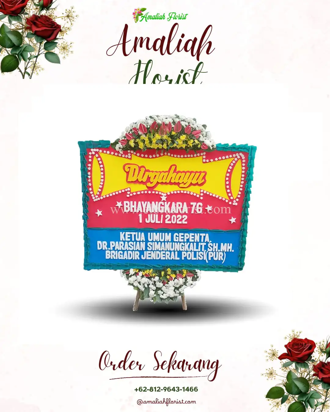 Papan Bunga HUT Ulang Tahun Limun